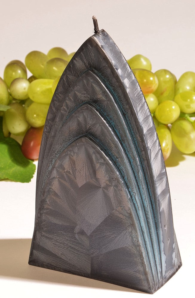 Bogen Kaars, ZWART POLYMICO, hoogte: 17cm