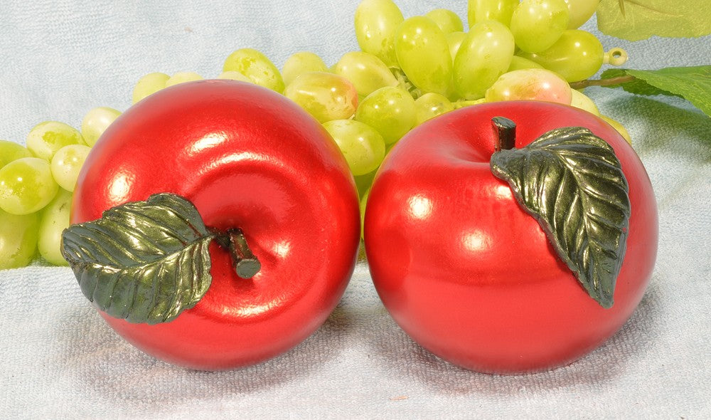 Appel Kaars ROOD metallic - Ø 10 cm