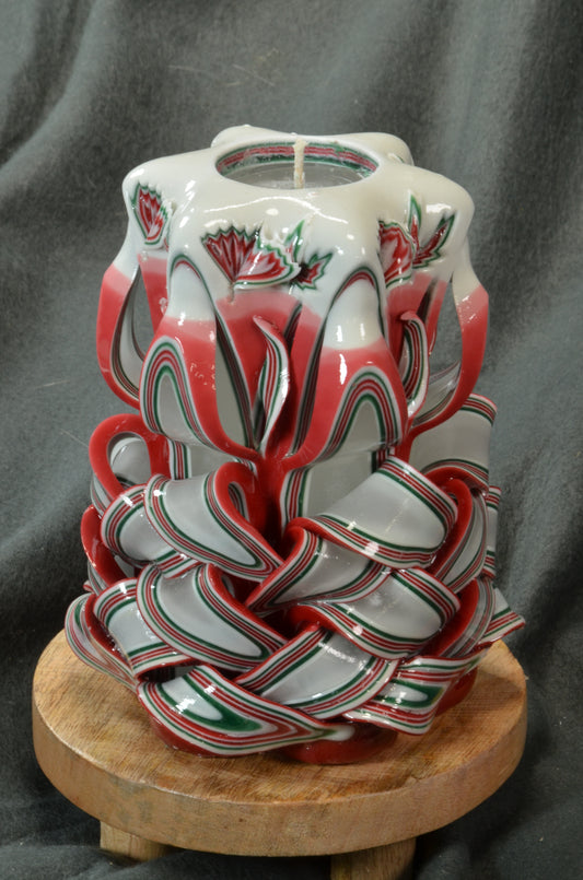 Collectie 2025:  Exclusieve Gesneden Kaars, Hoogte: 16 cm, Breedte: 11 cm - s/n: 51711