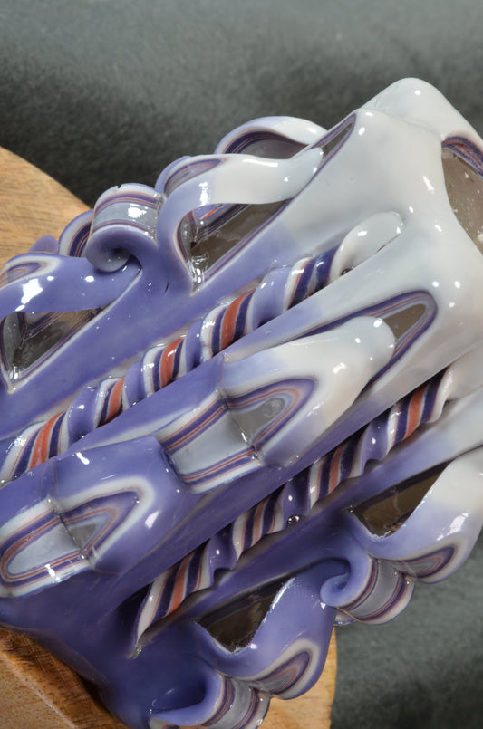 Collectie 2025:  Exclusieve Gesneden Kaars, Hoogte: 11 cm, Breedte: 10 cm - s/n: 51801