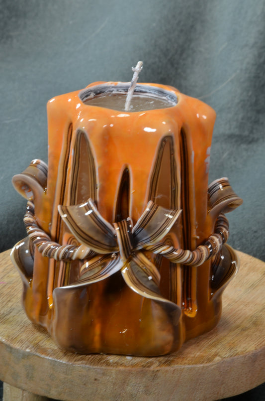Collectie 2025:  Exclusieve Gesneden Kaars, Hoogte: 11 cm, Breedte: 10 cm - s/n: 51808