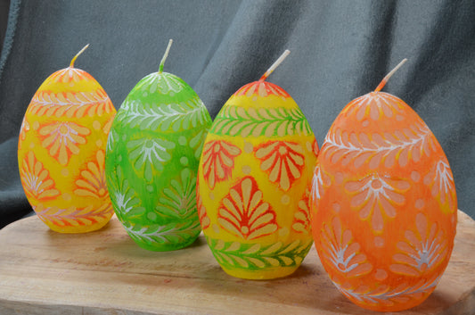 Paasei Superieur,  set van 4 stuks, hoogte: 12 cm